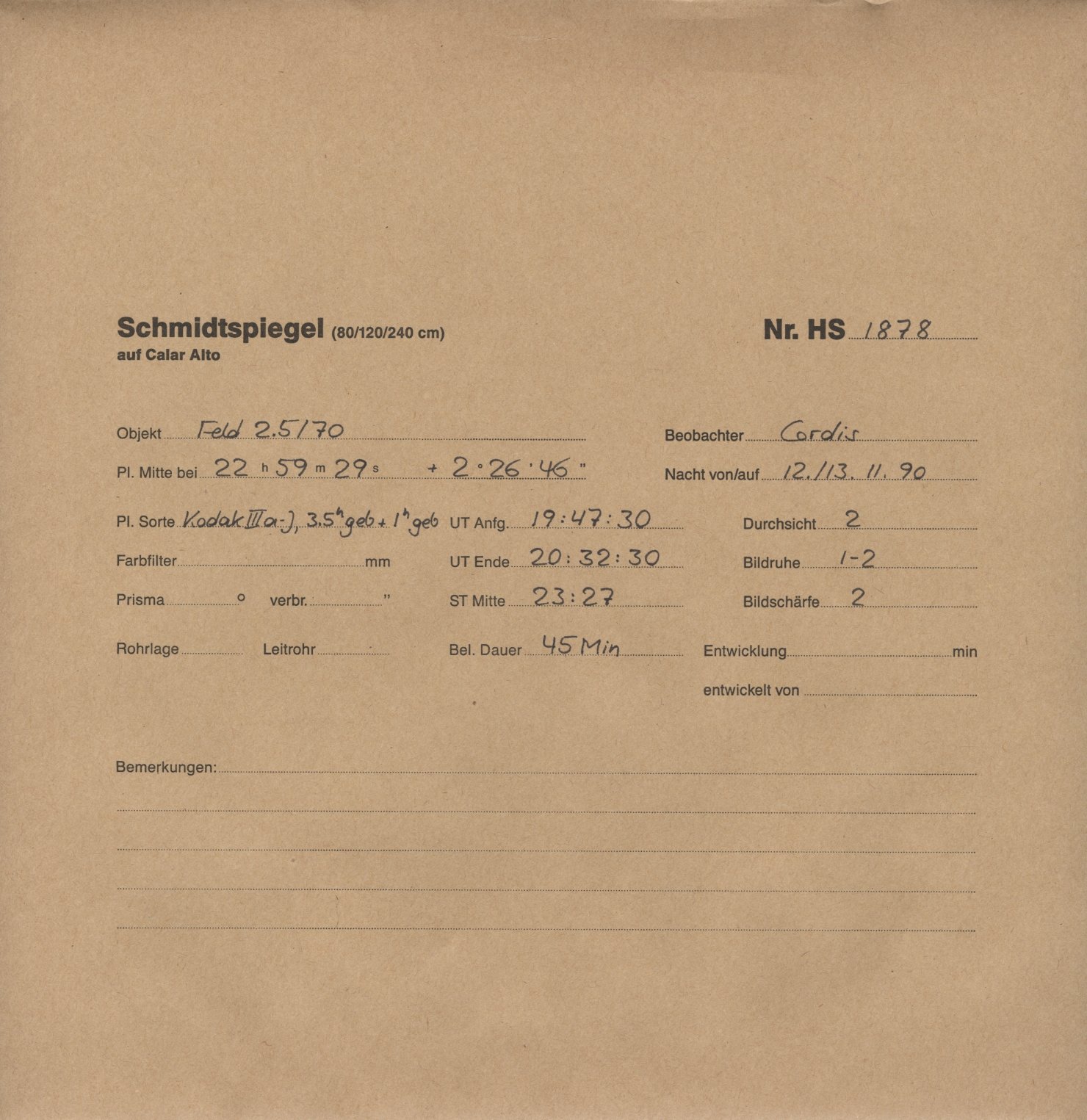 Plate envelope