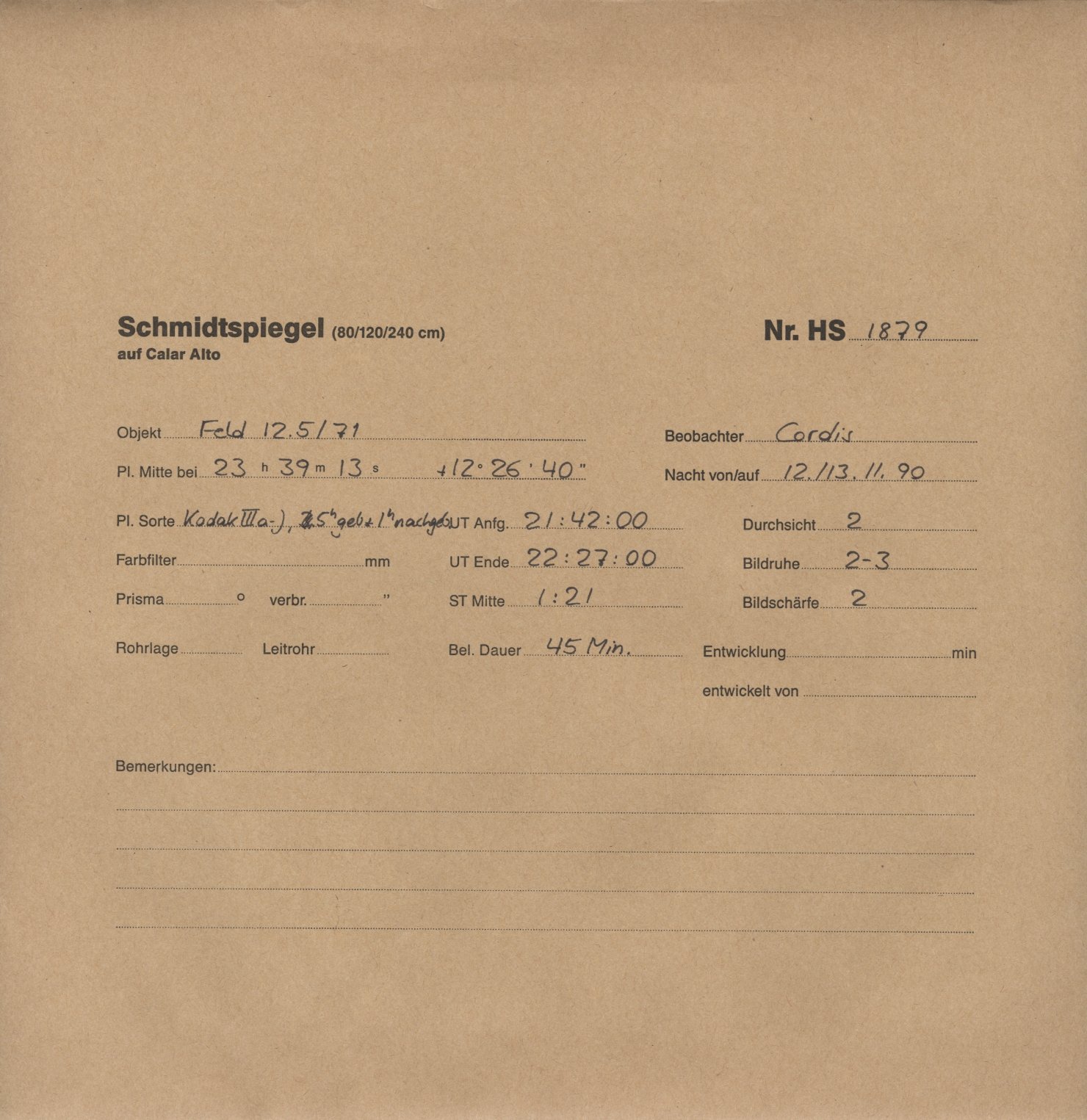 Plate envelope
