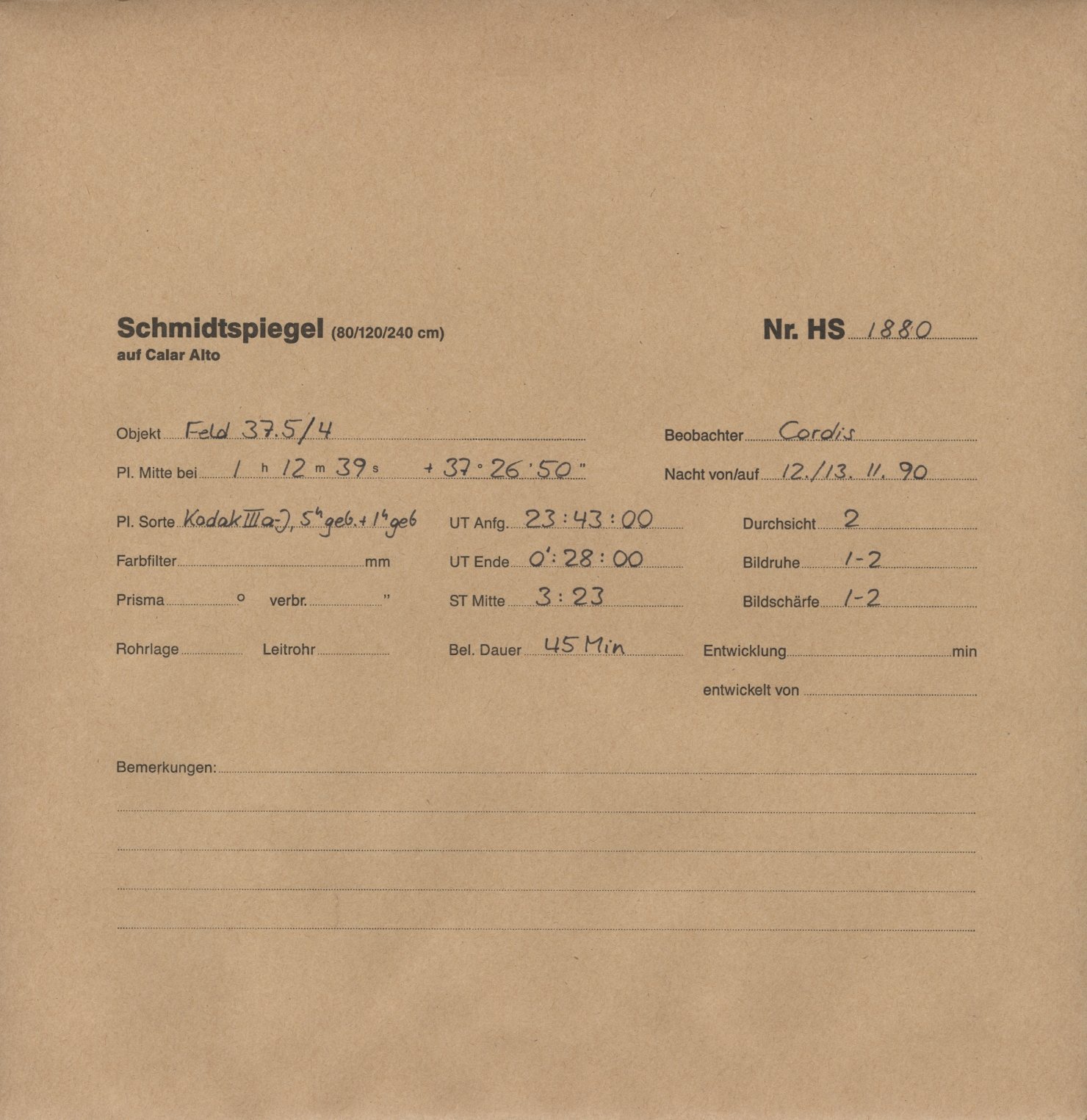Plate envelope