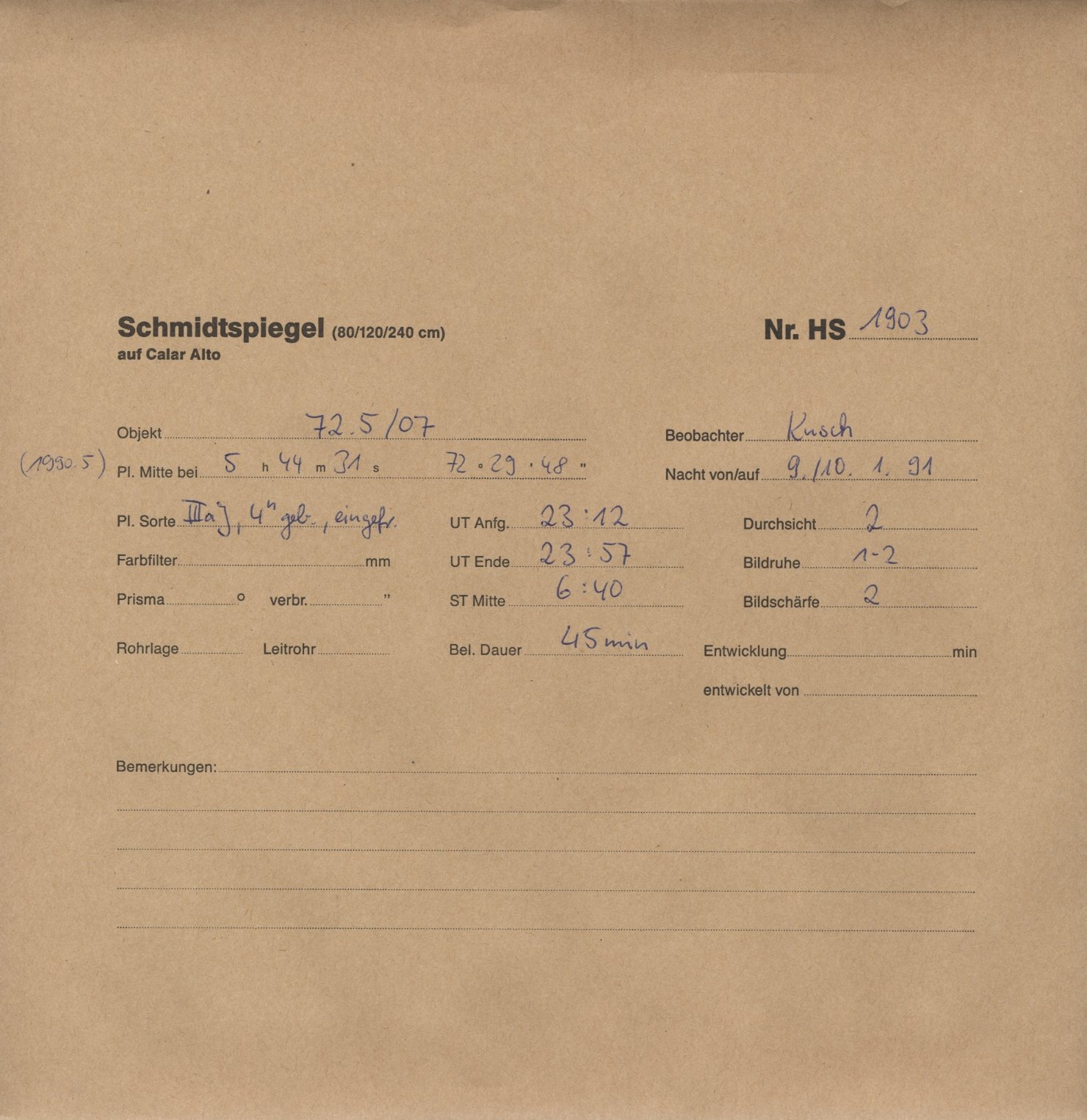 Plate envelope