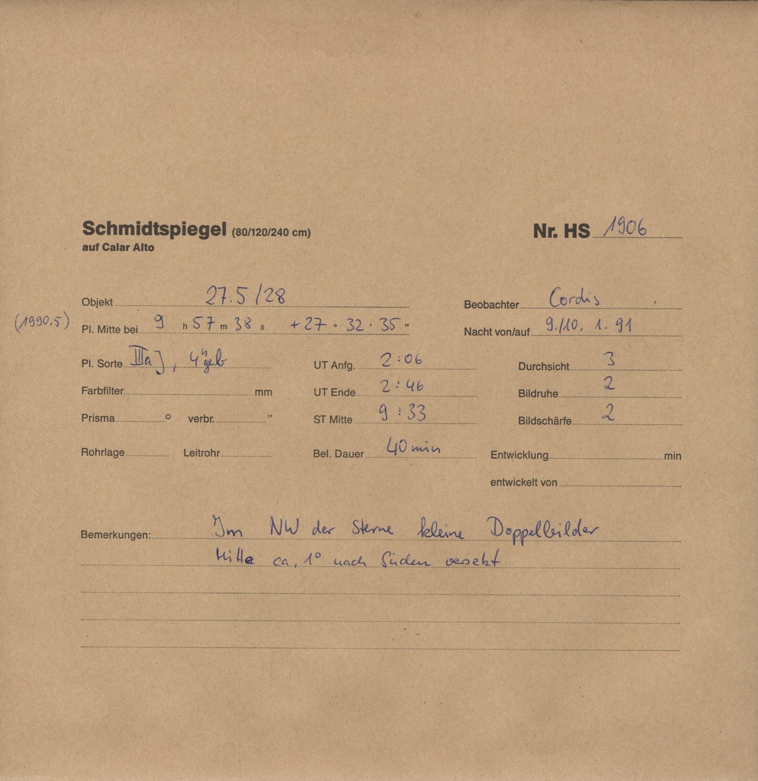 Plate envelope