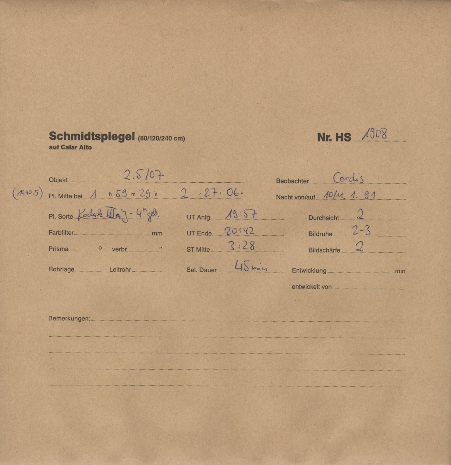 Plate envelope