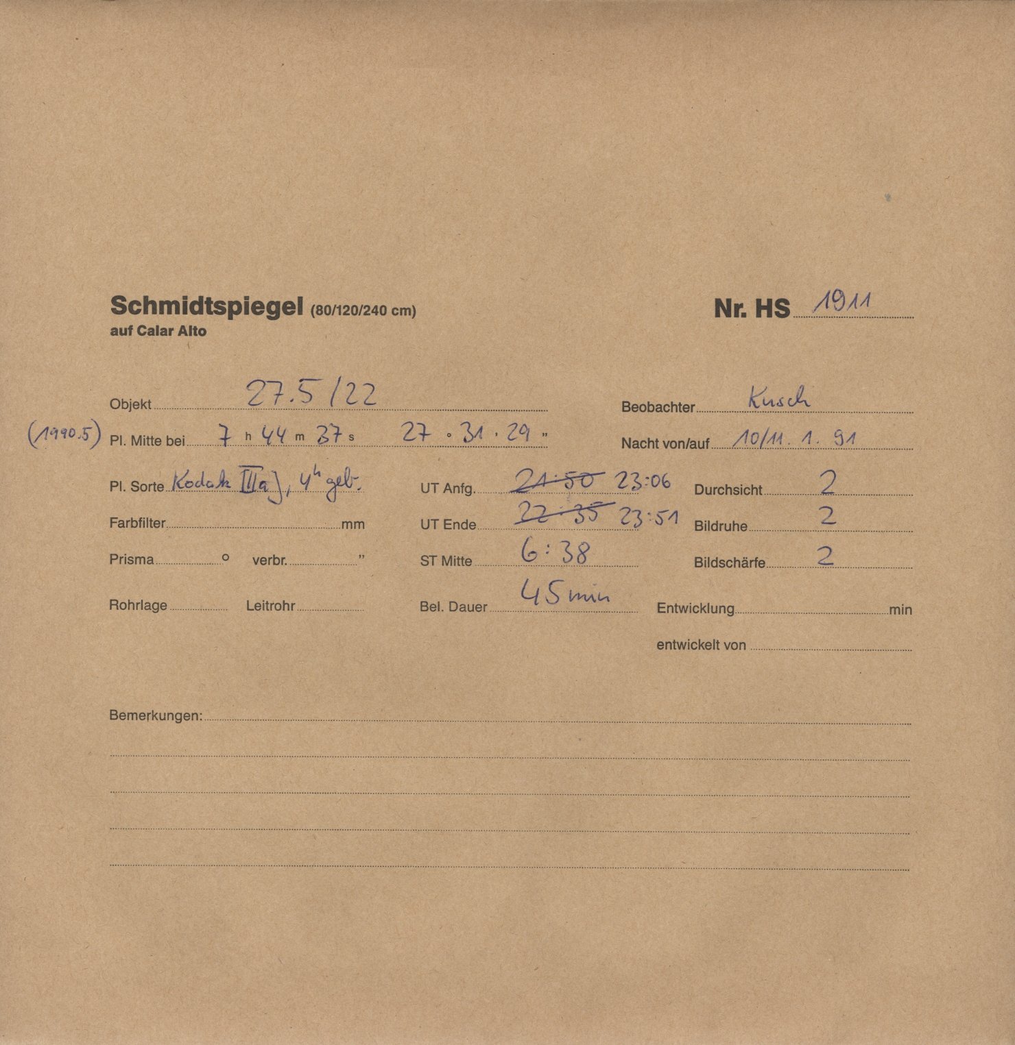 Plate envelope