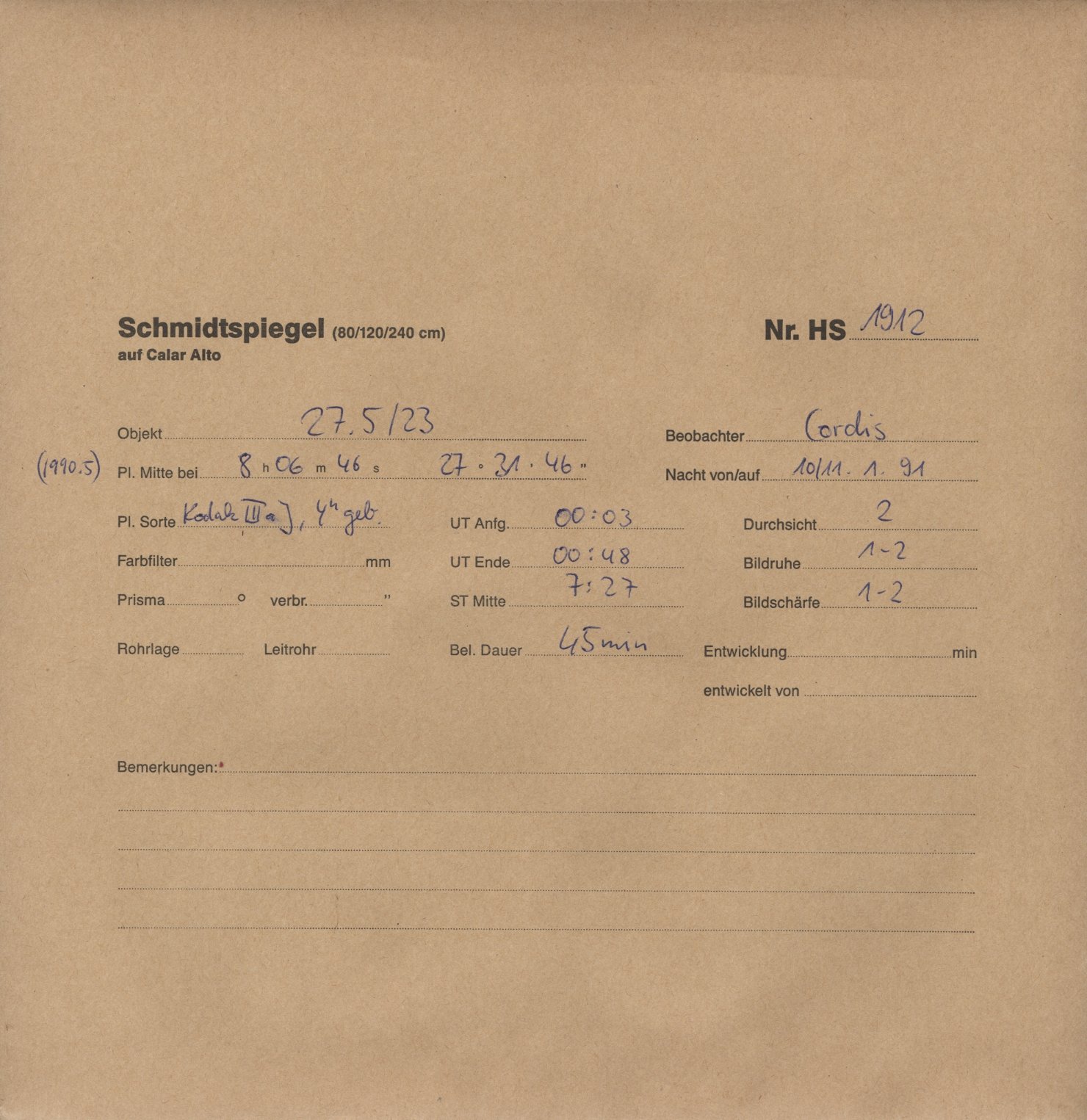 Plate envelope