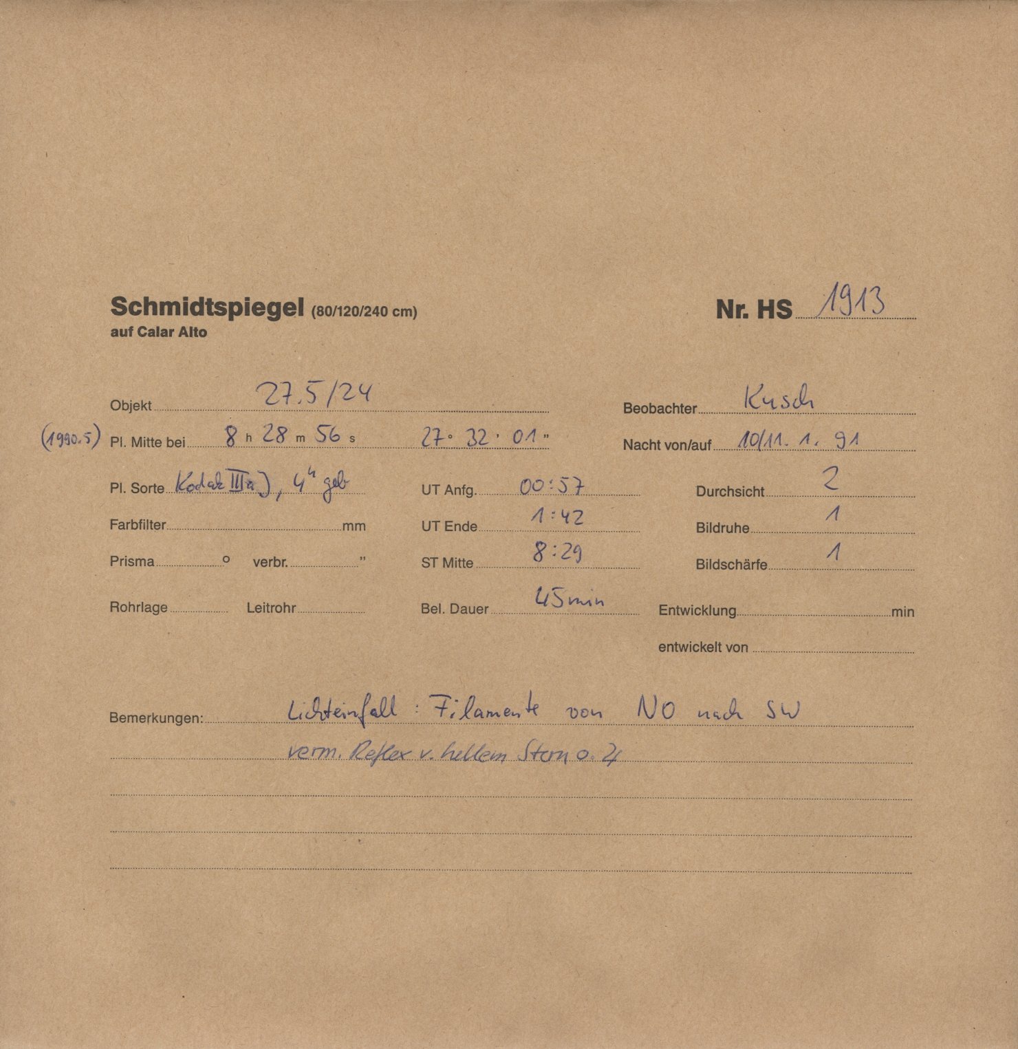 Plate envelope