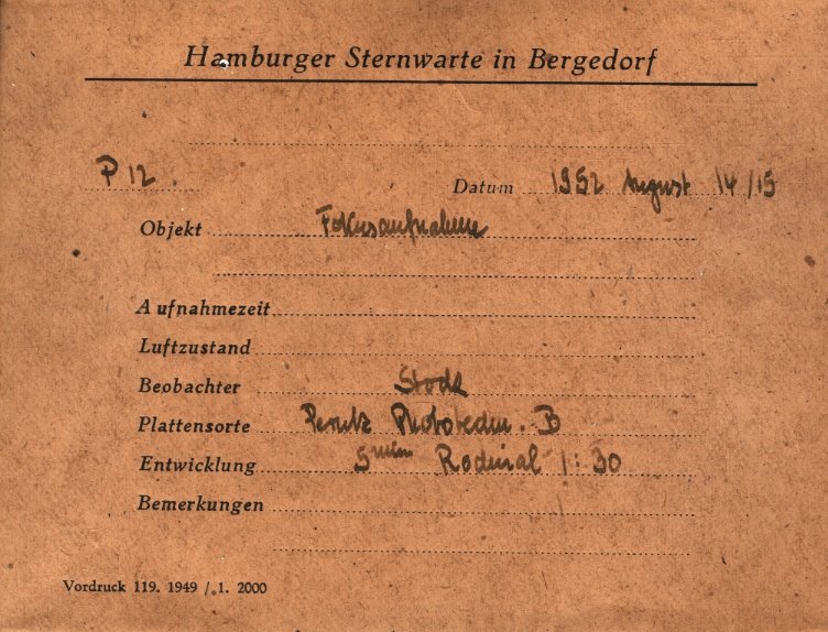 Plate envelope