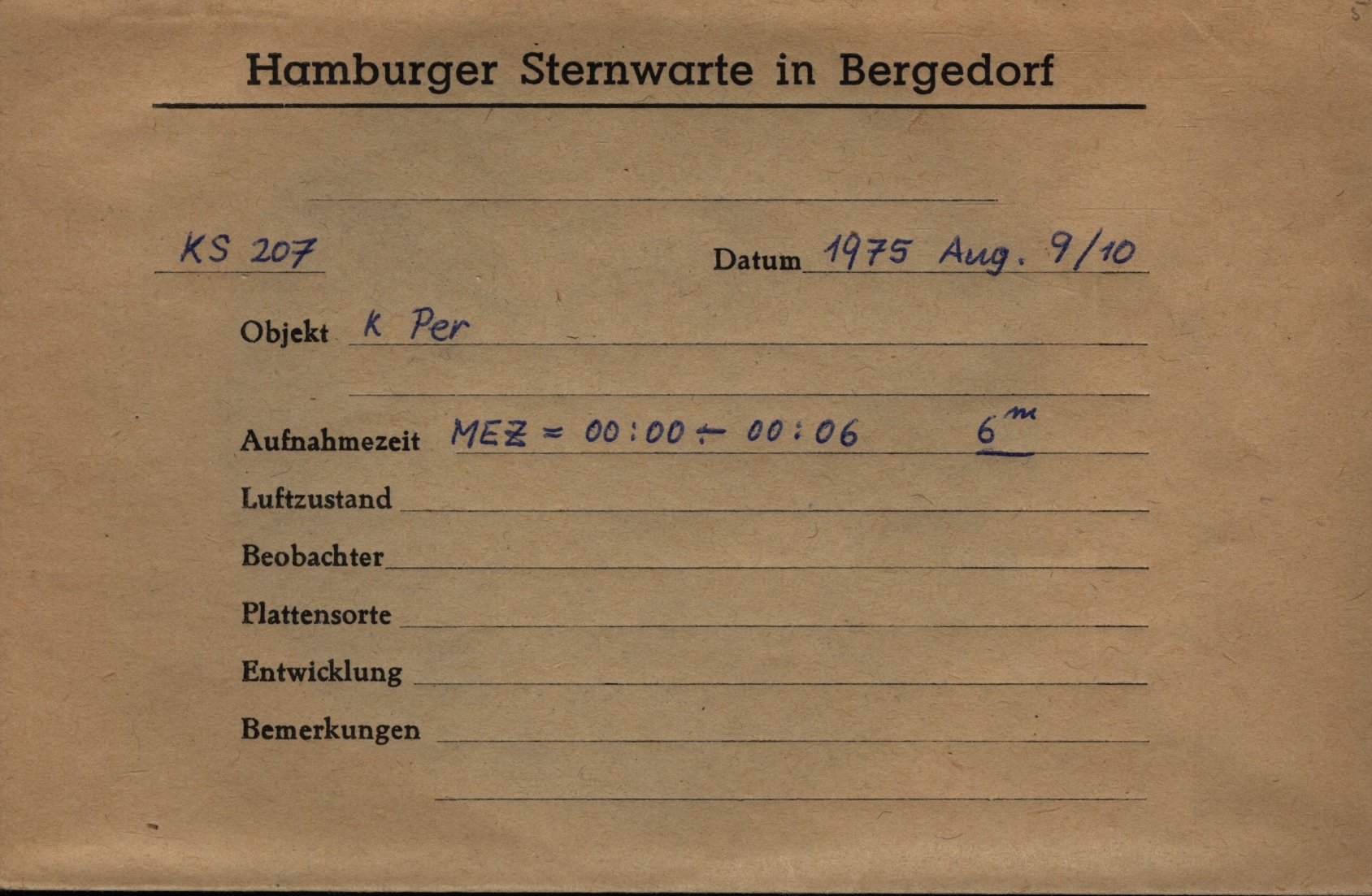 Plate envelope