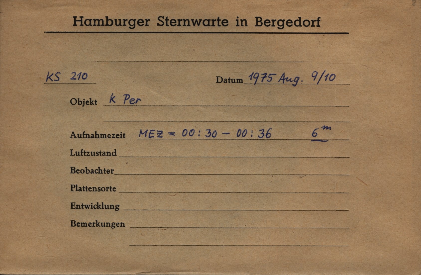 Plate envelope