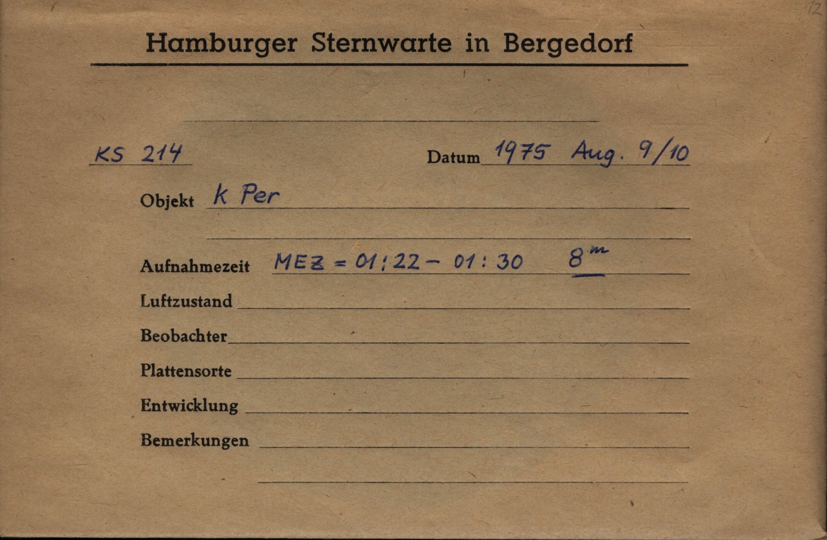 Plate envelope