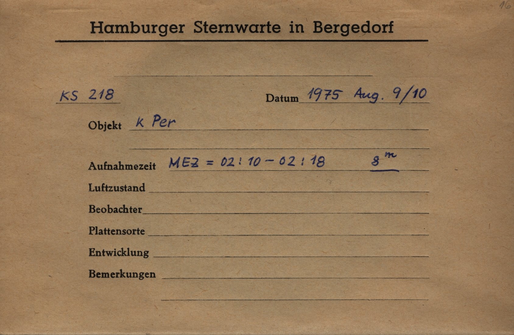 Plate envelope