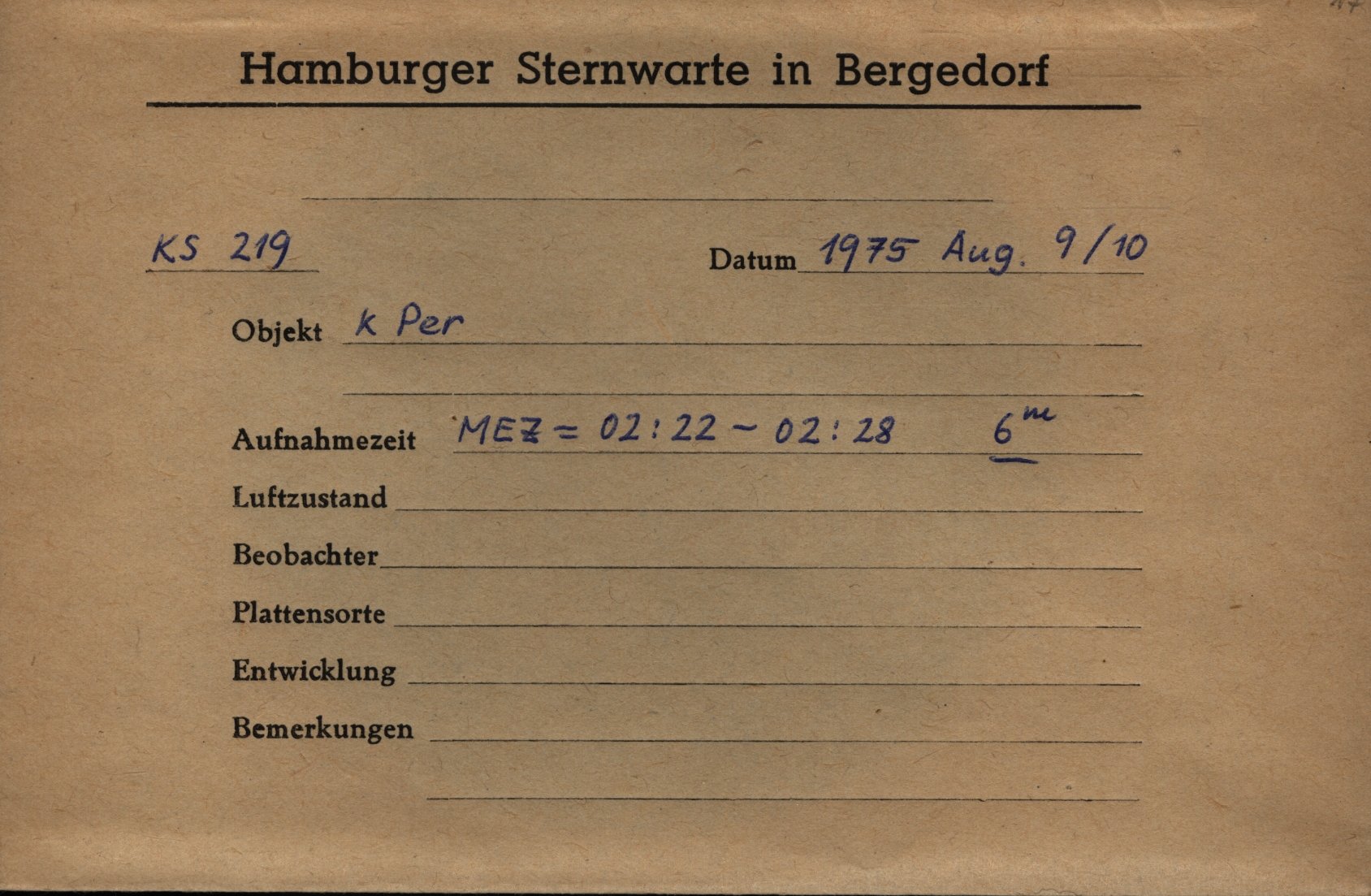 Plate envelope