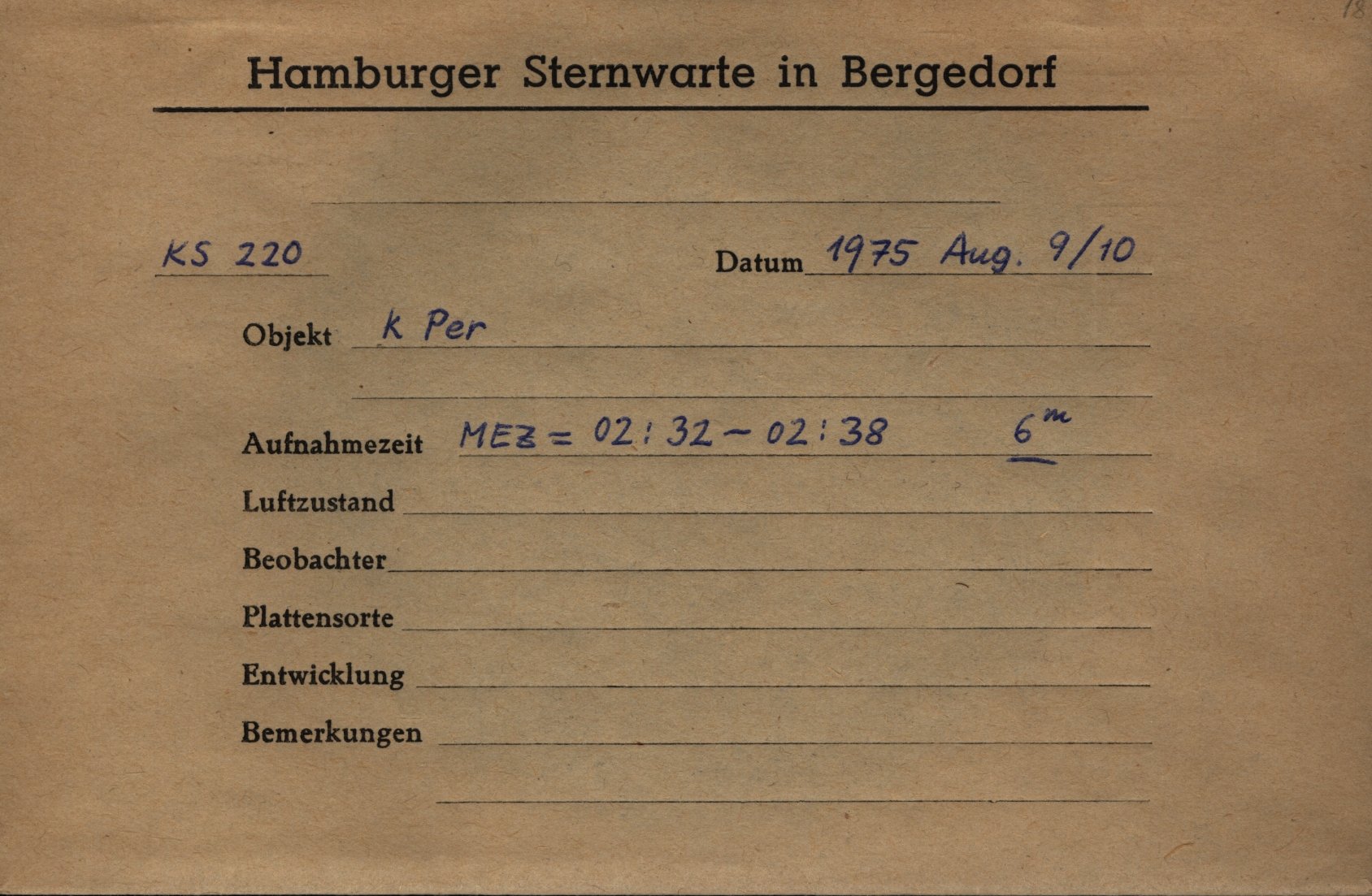 Plate envelope