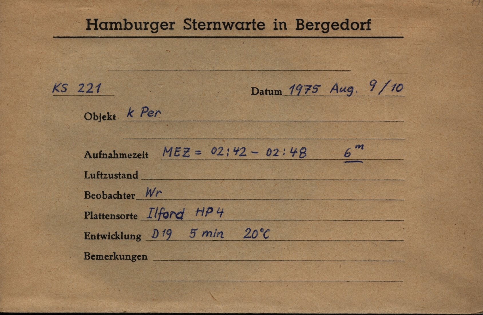 Plate envelope