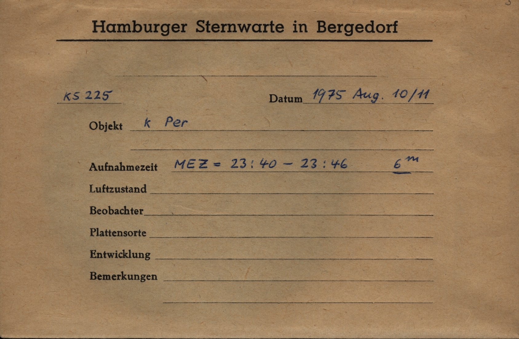 Plate envelope