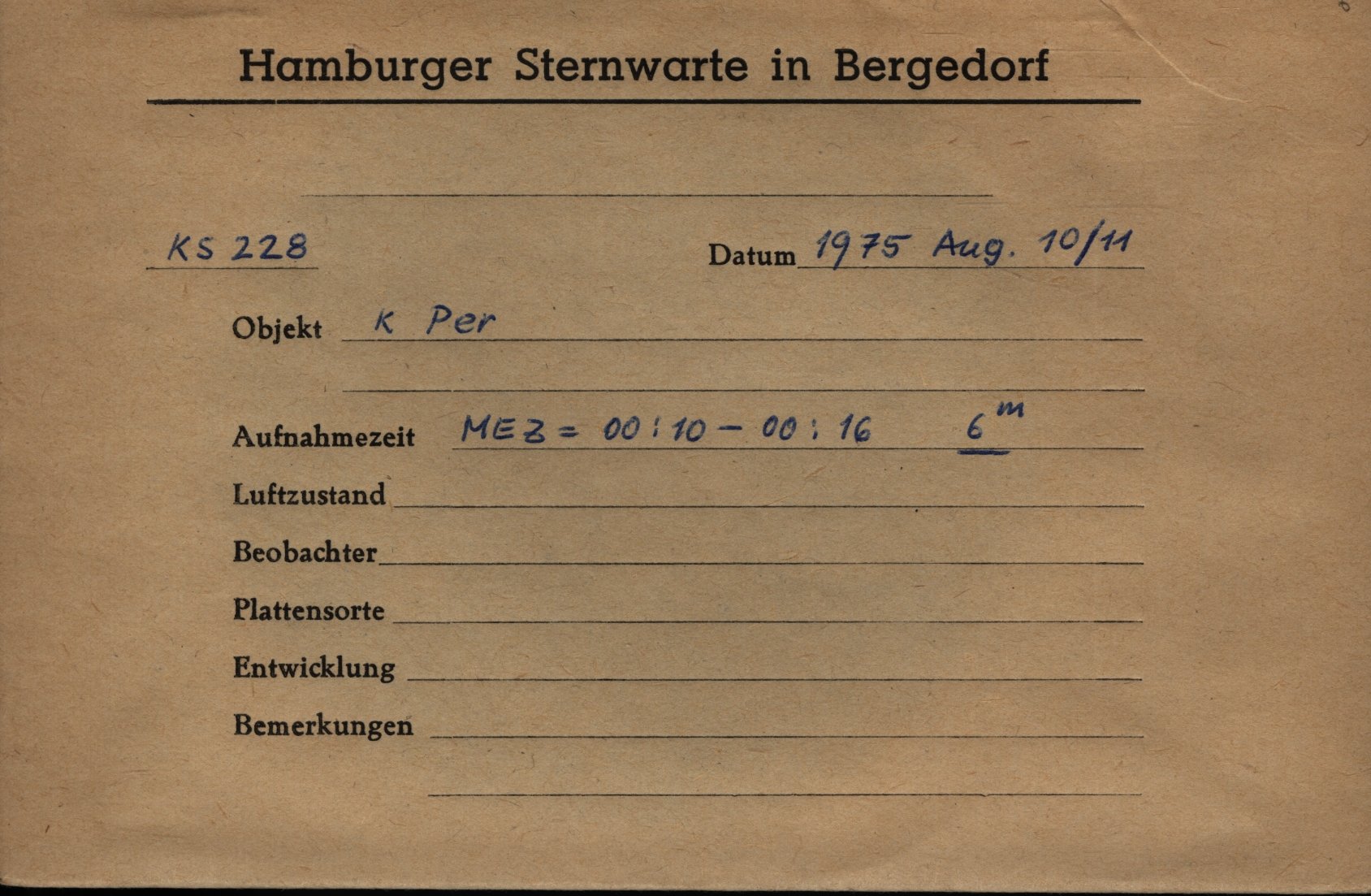 Plate envelope