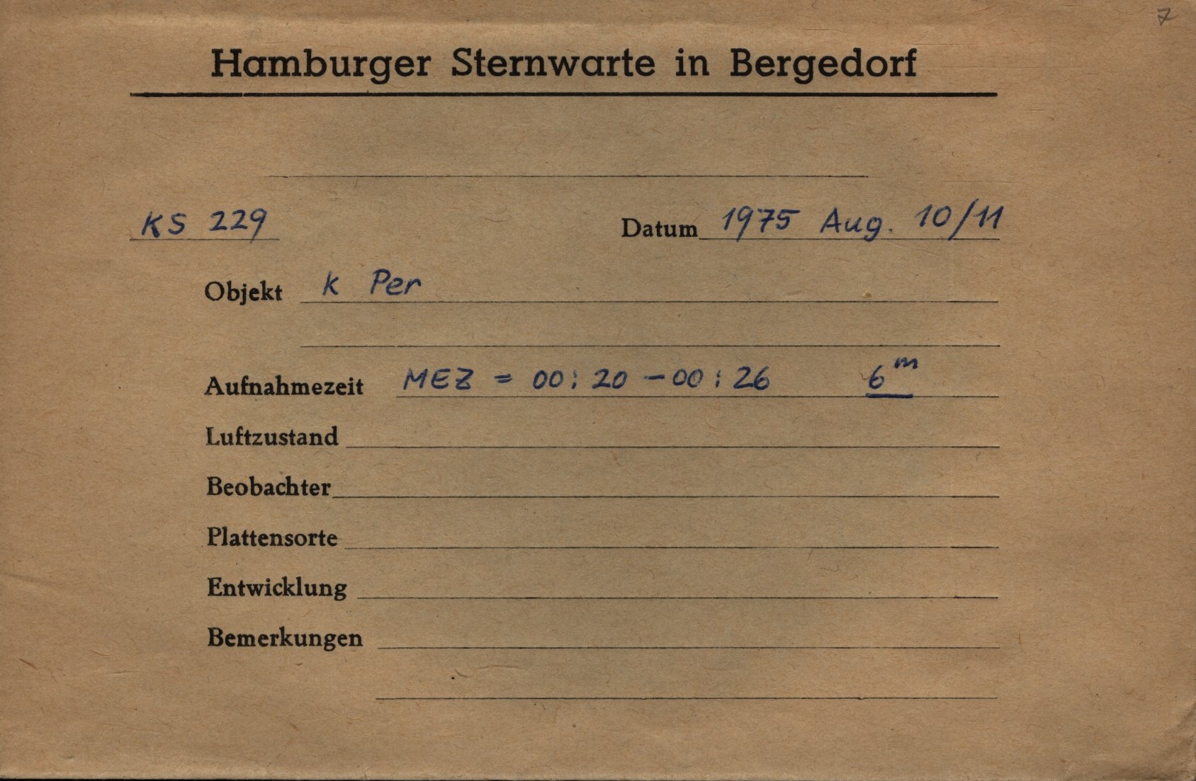 Plate envelope