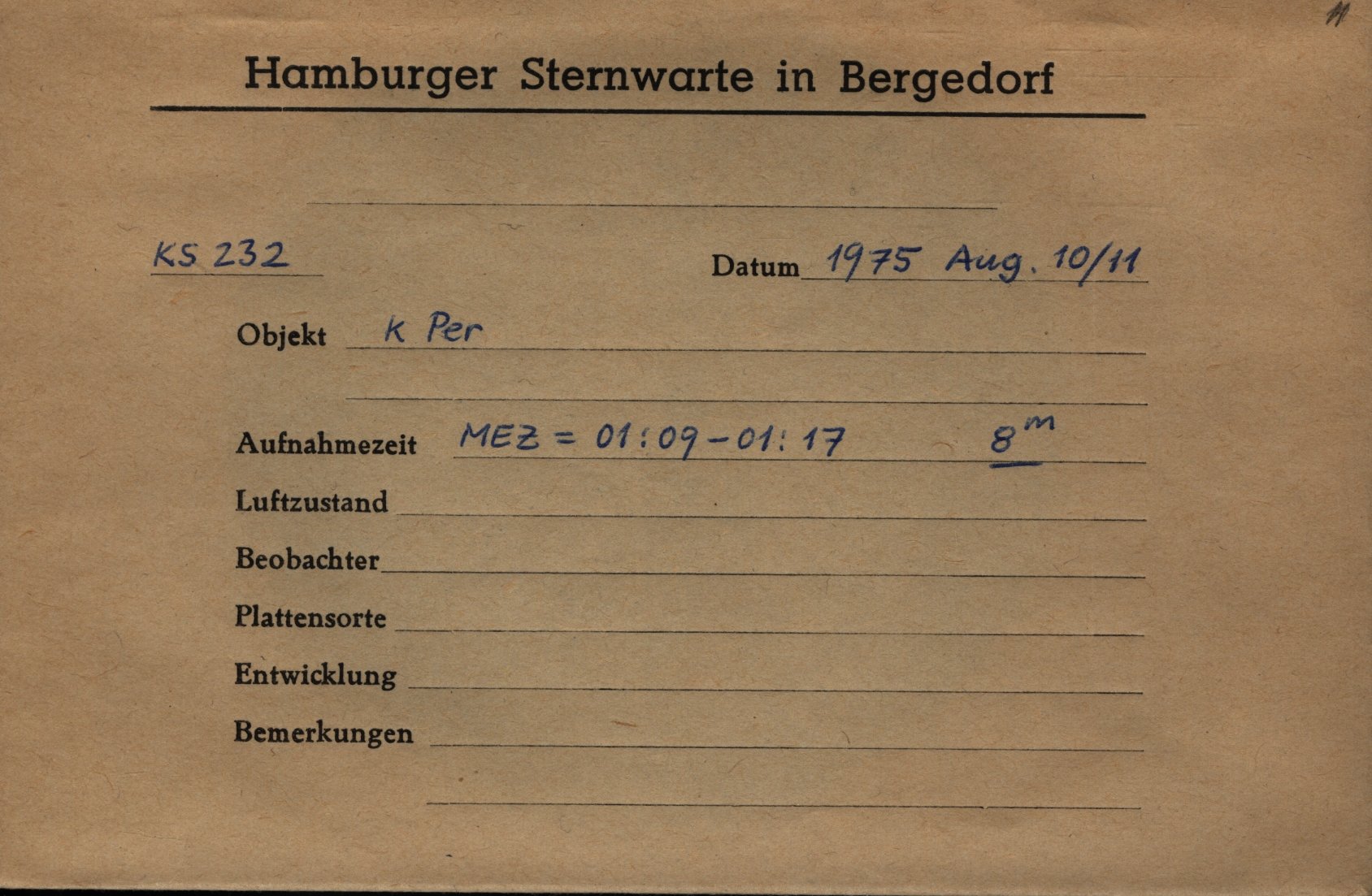 Plate envelope