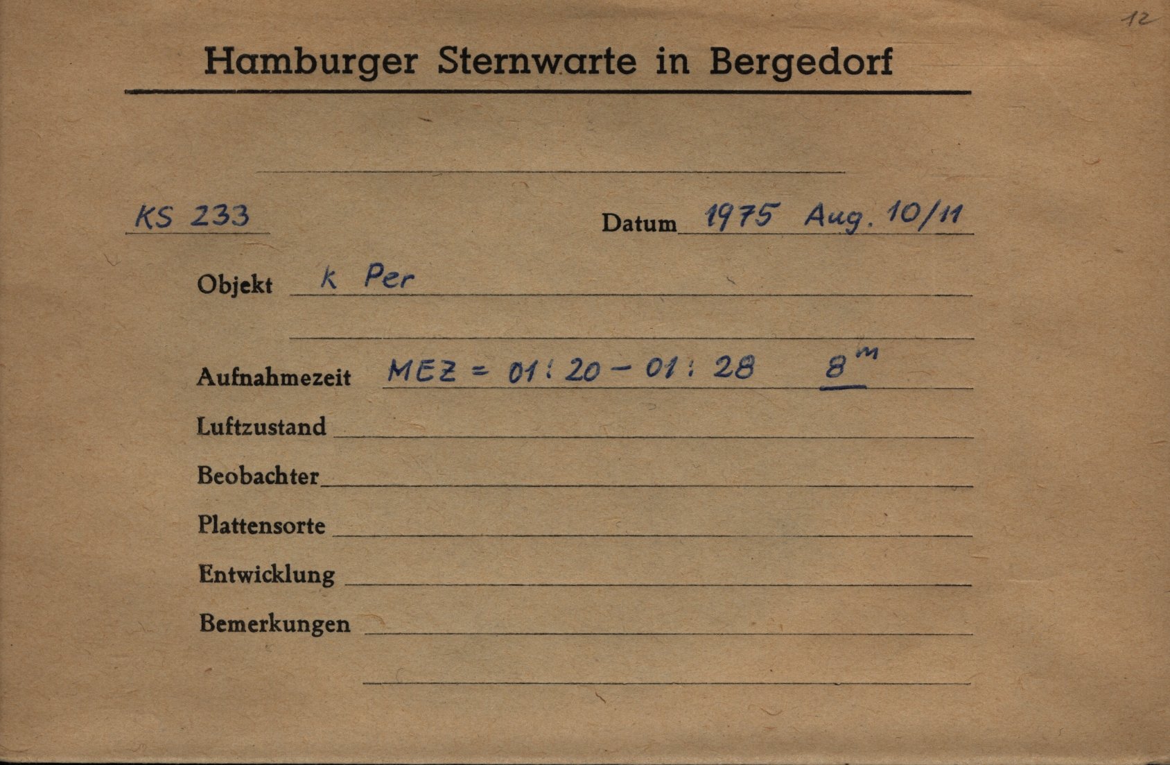 Plate envelope