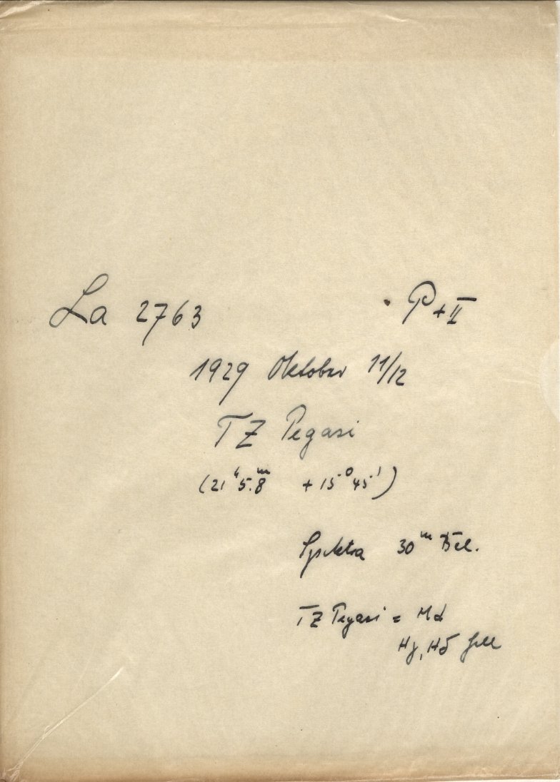 Plate envelope