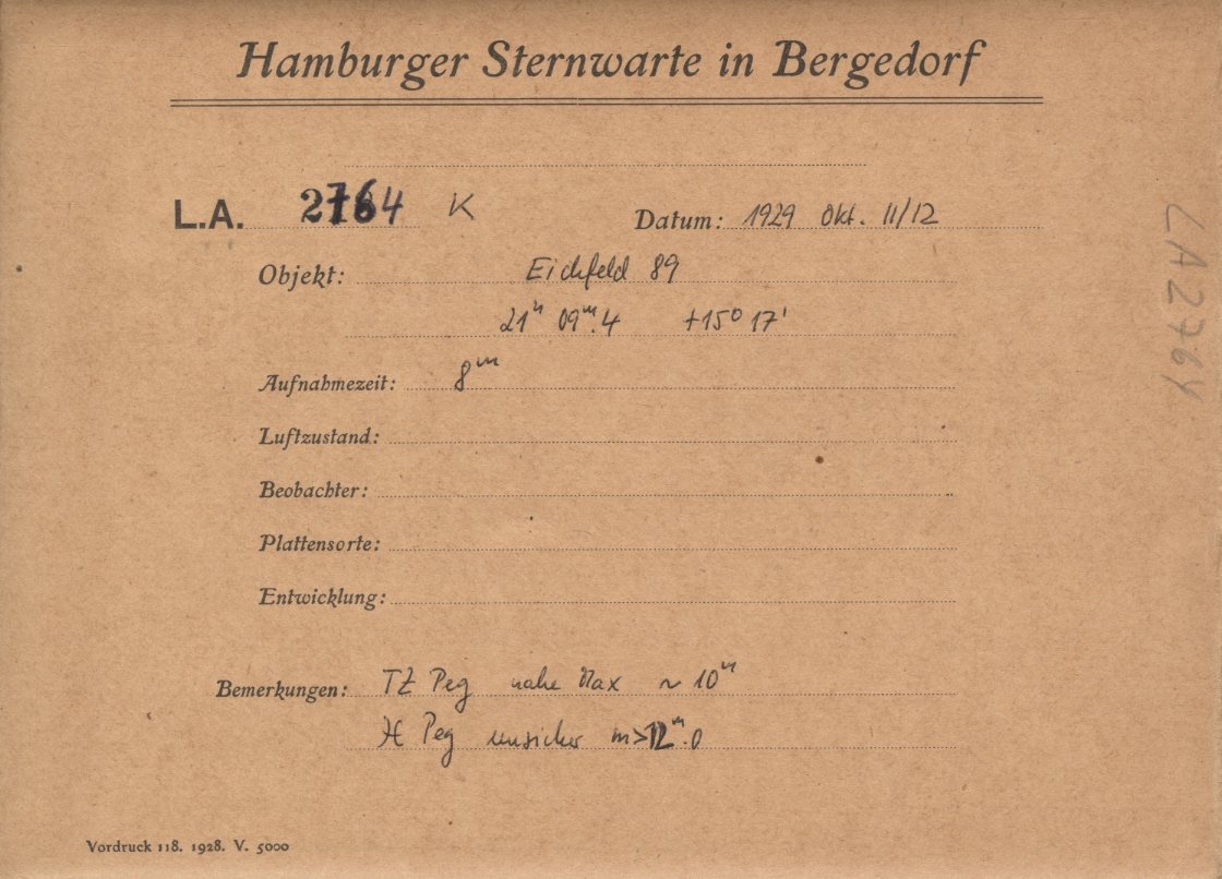 Plate envelope