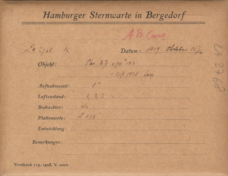 Plate envelope