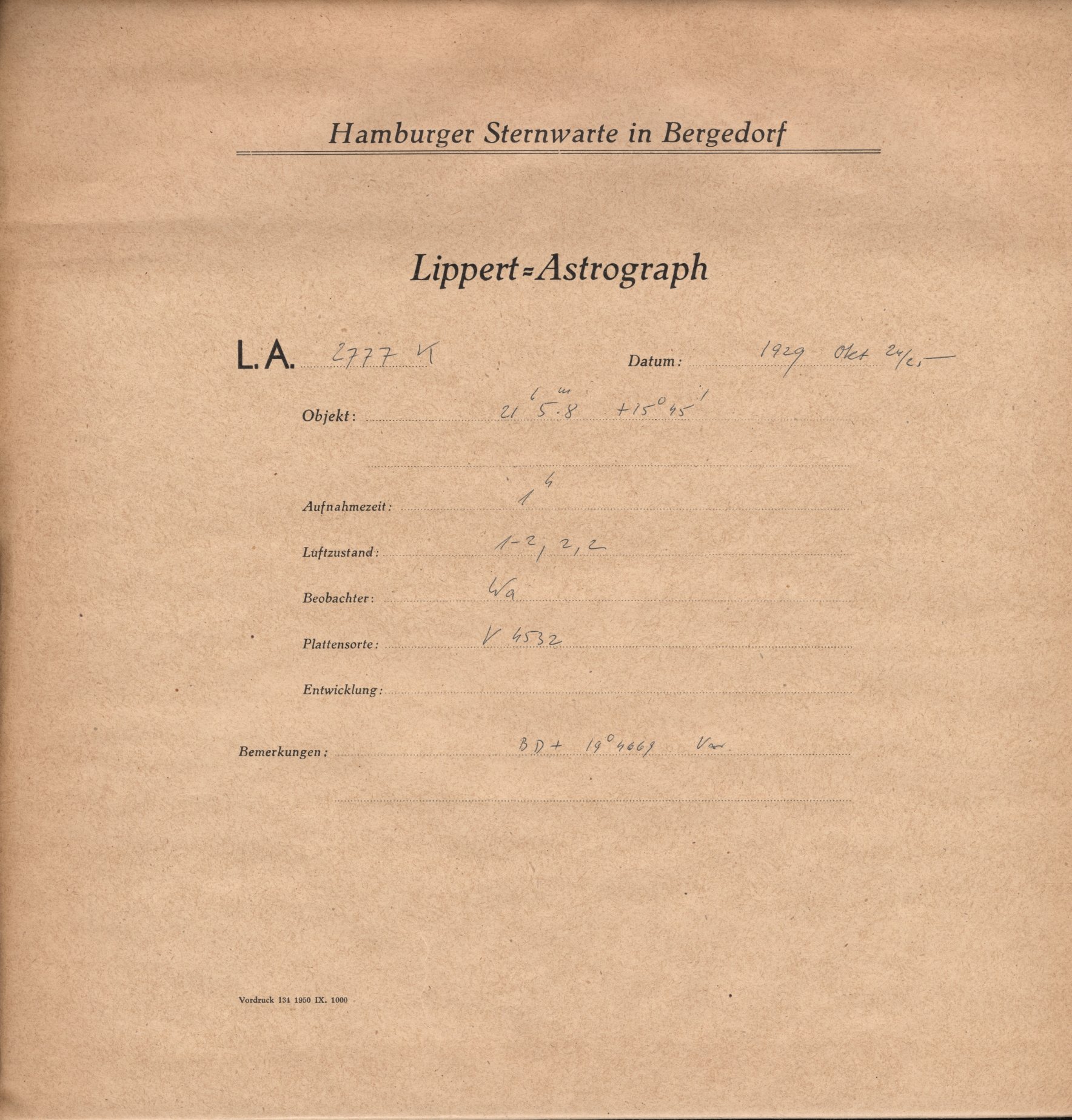 Plate envelope