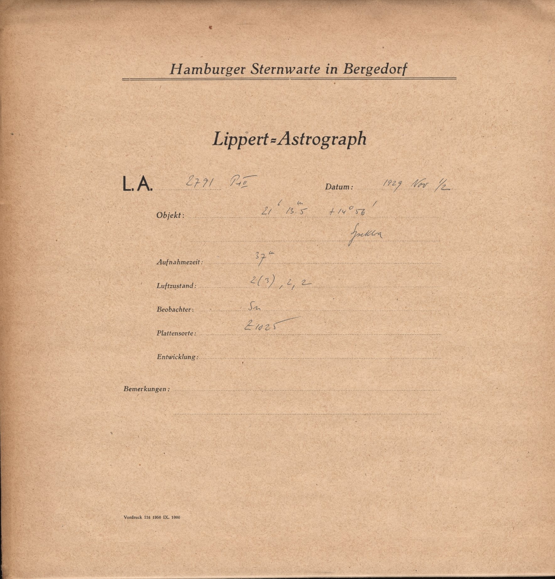Plate envelope