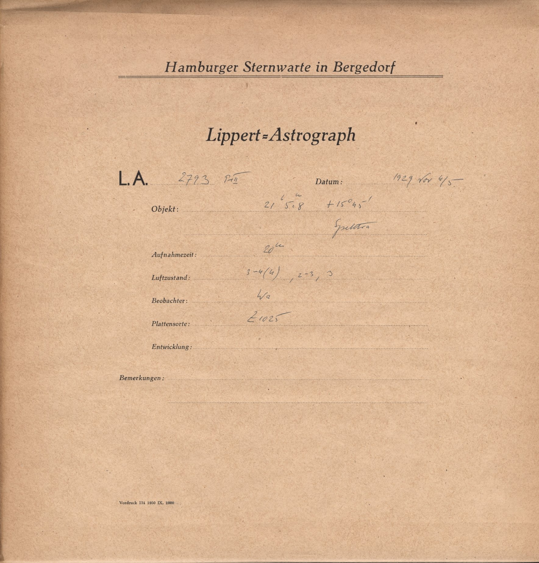 Plate envelope