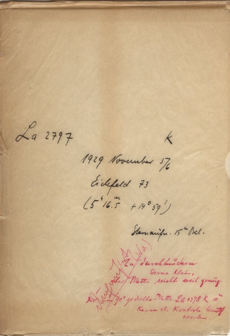 Plate envelope