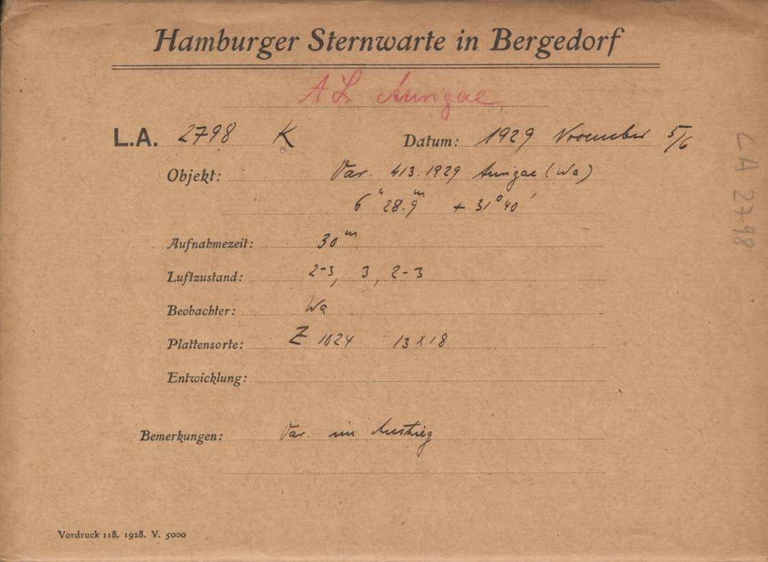 Plate envelope