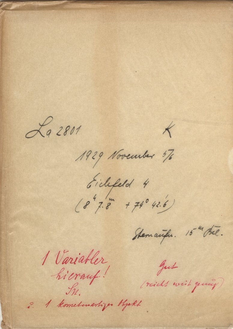 Plate envelope