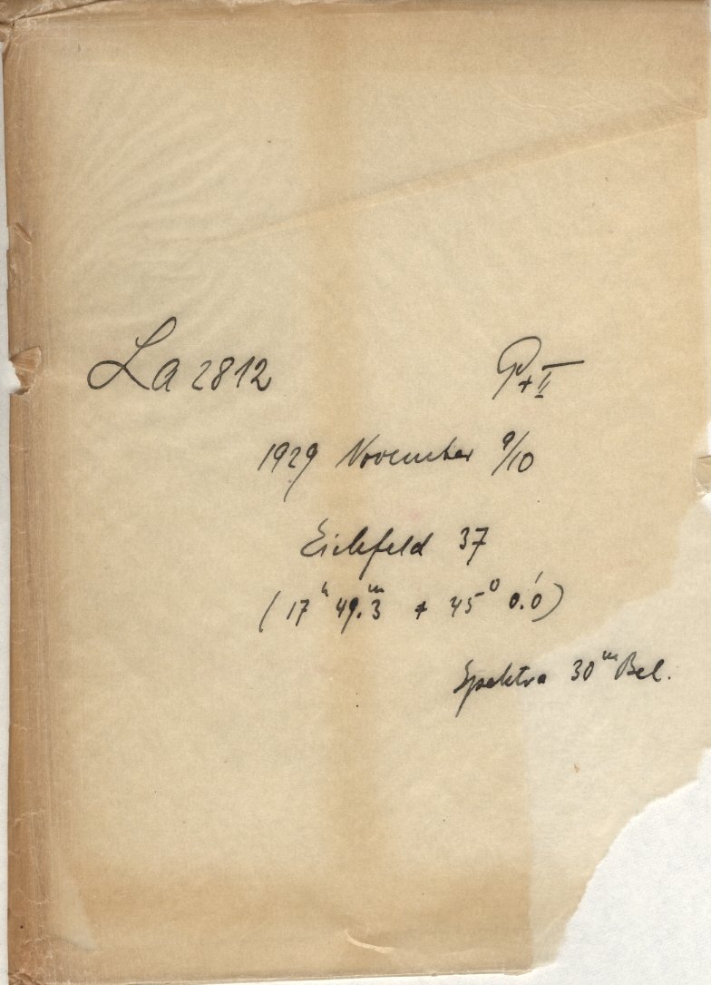 Plate envelope