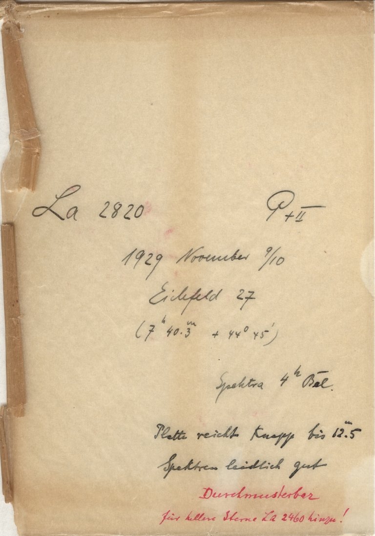 Plate envelope