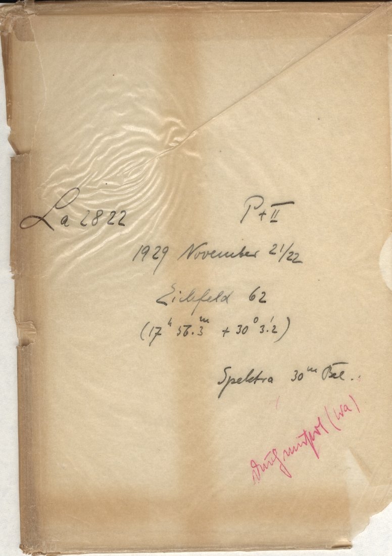 Plate envelope