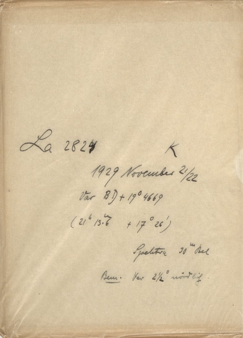 Plate envelope