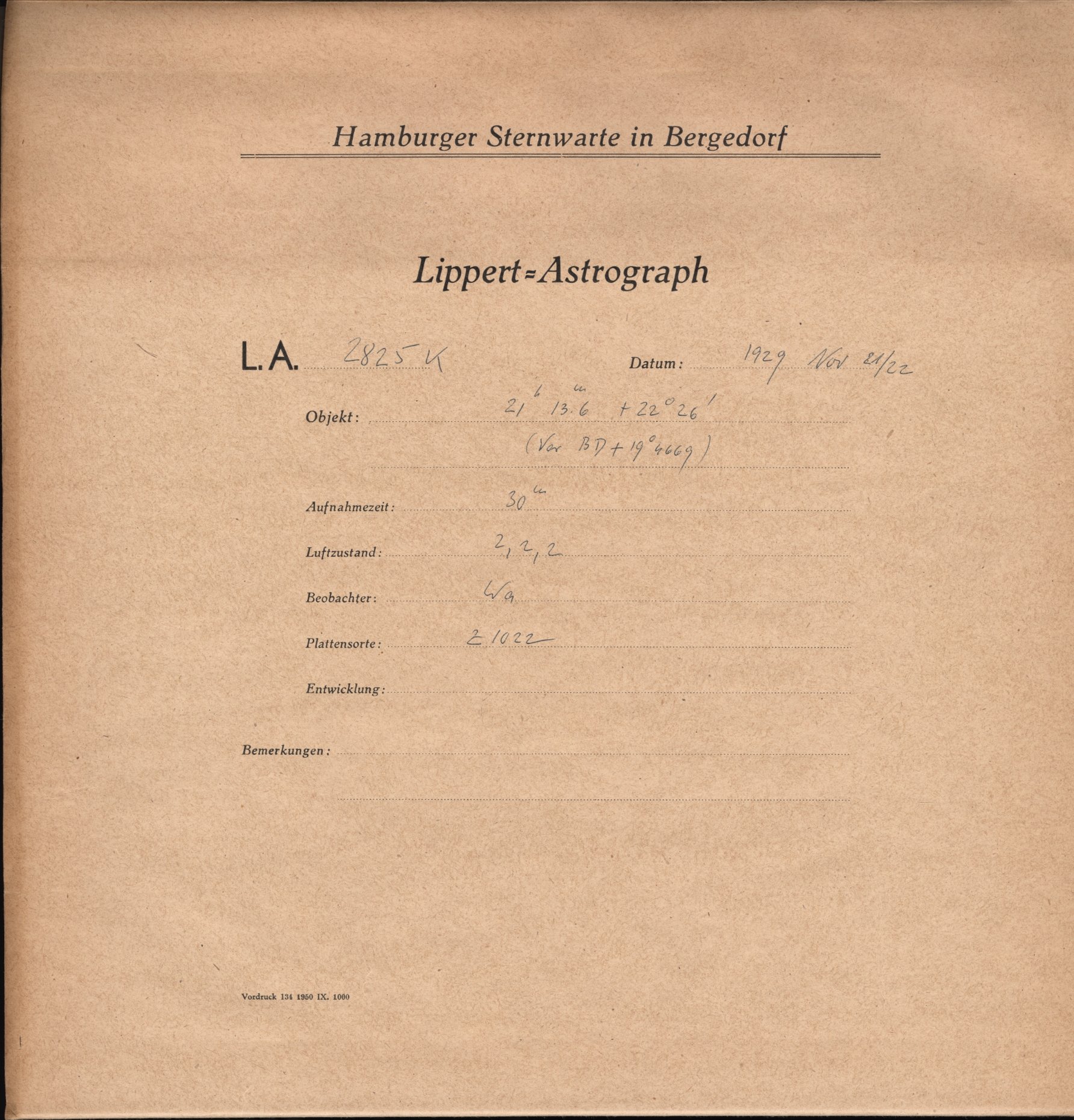 Plate envelope