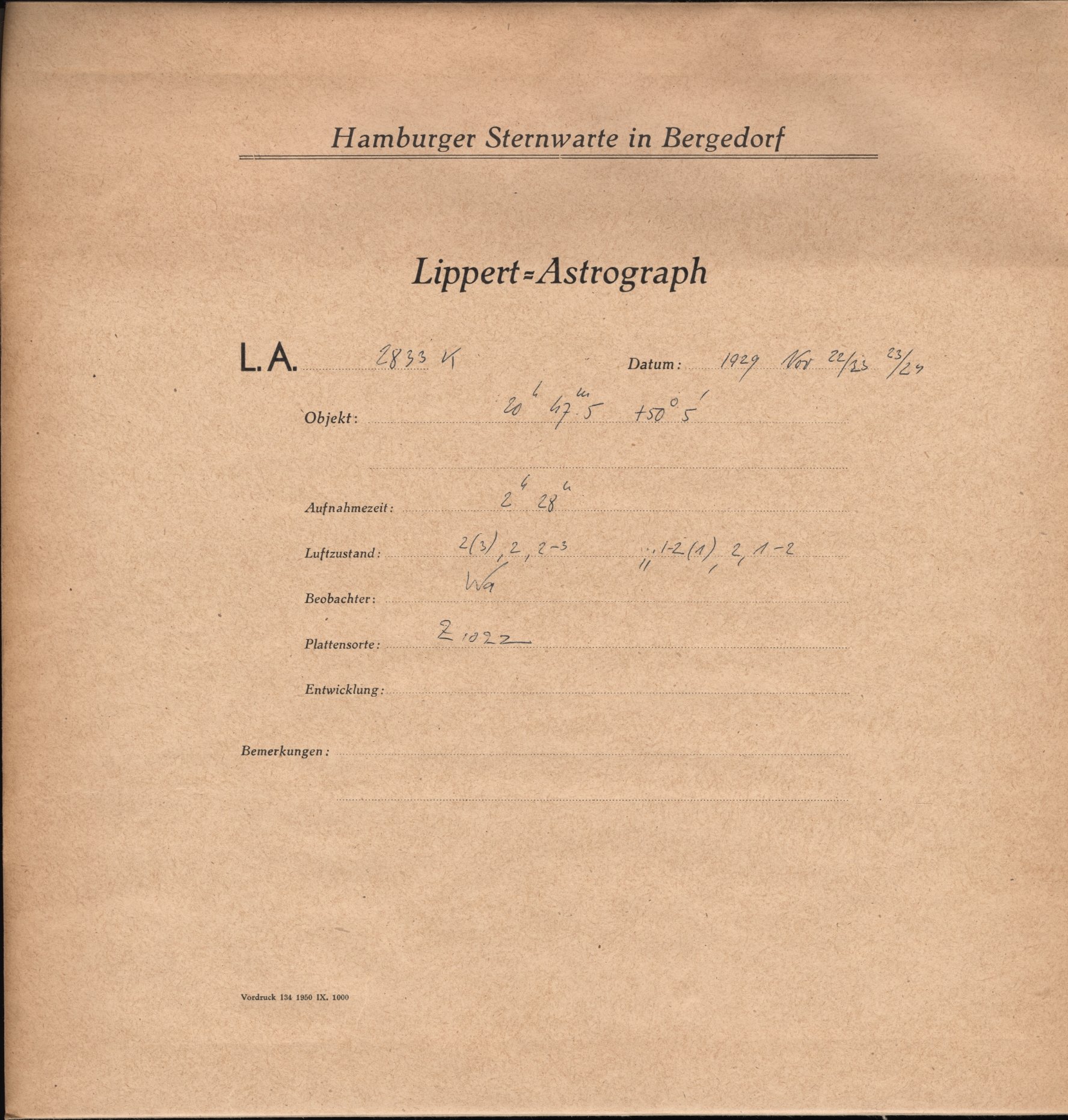 Plate envelope