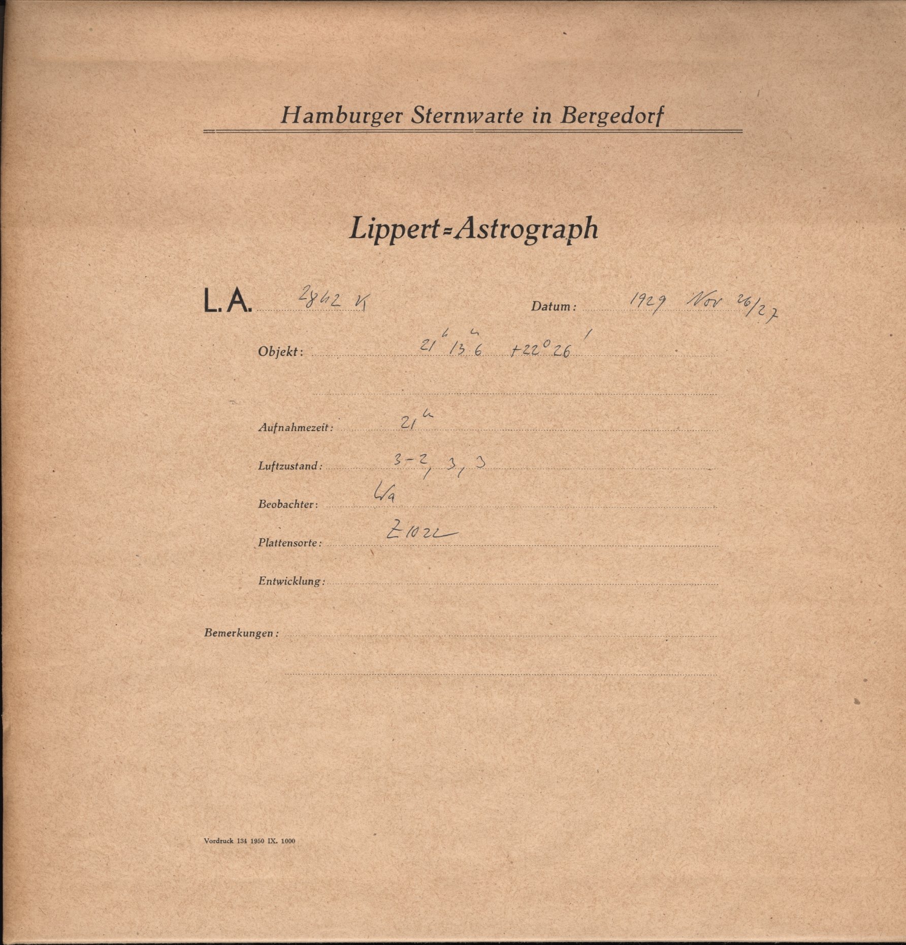 Plate envelope