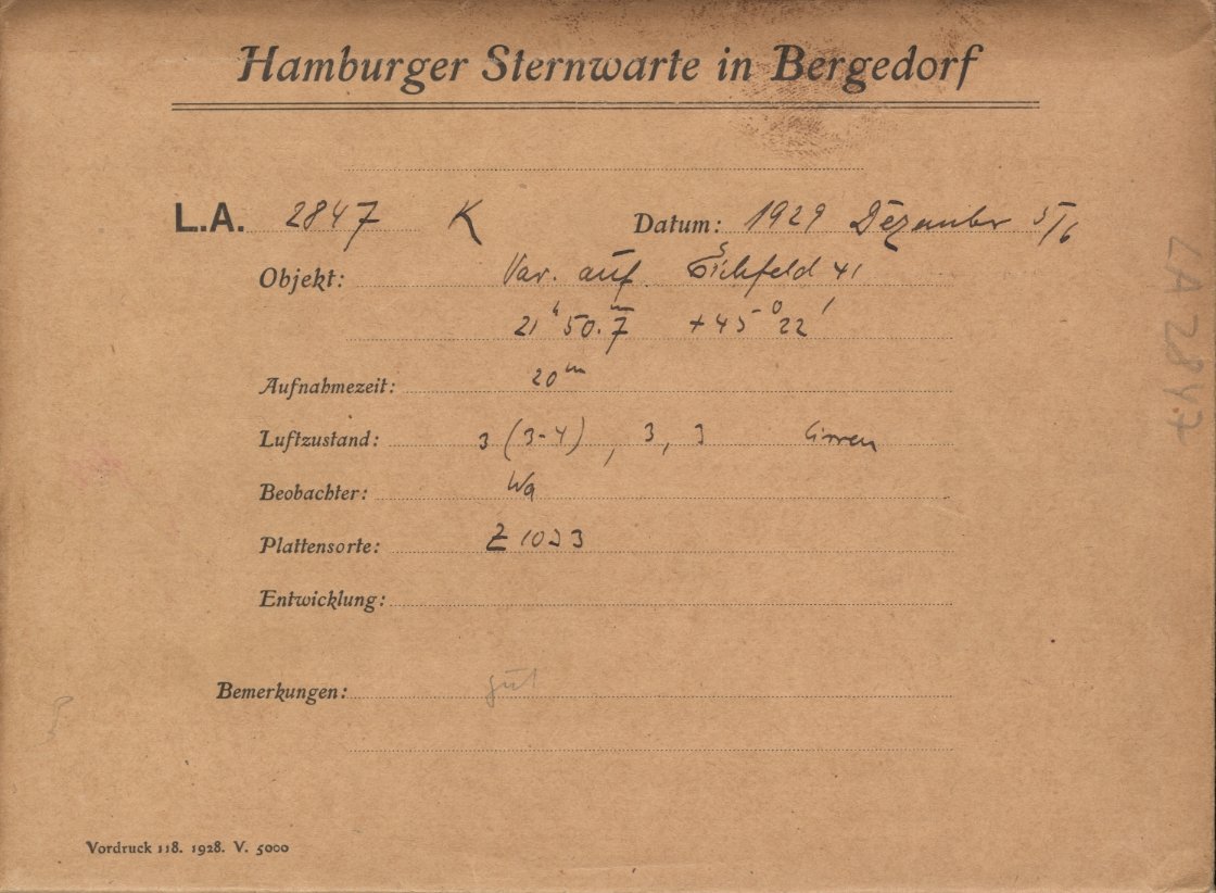 Plate envelope