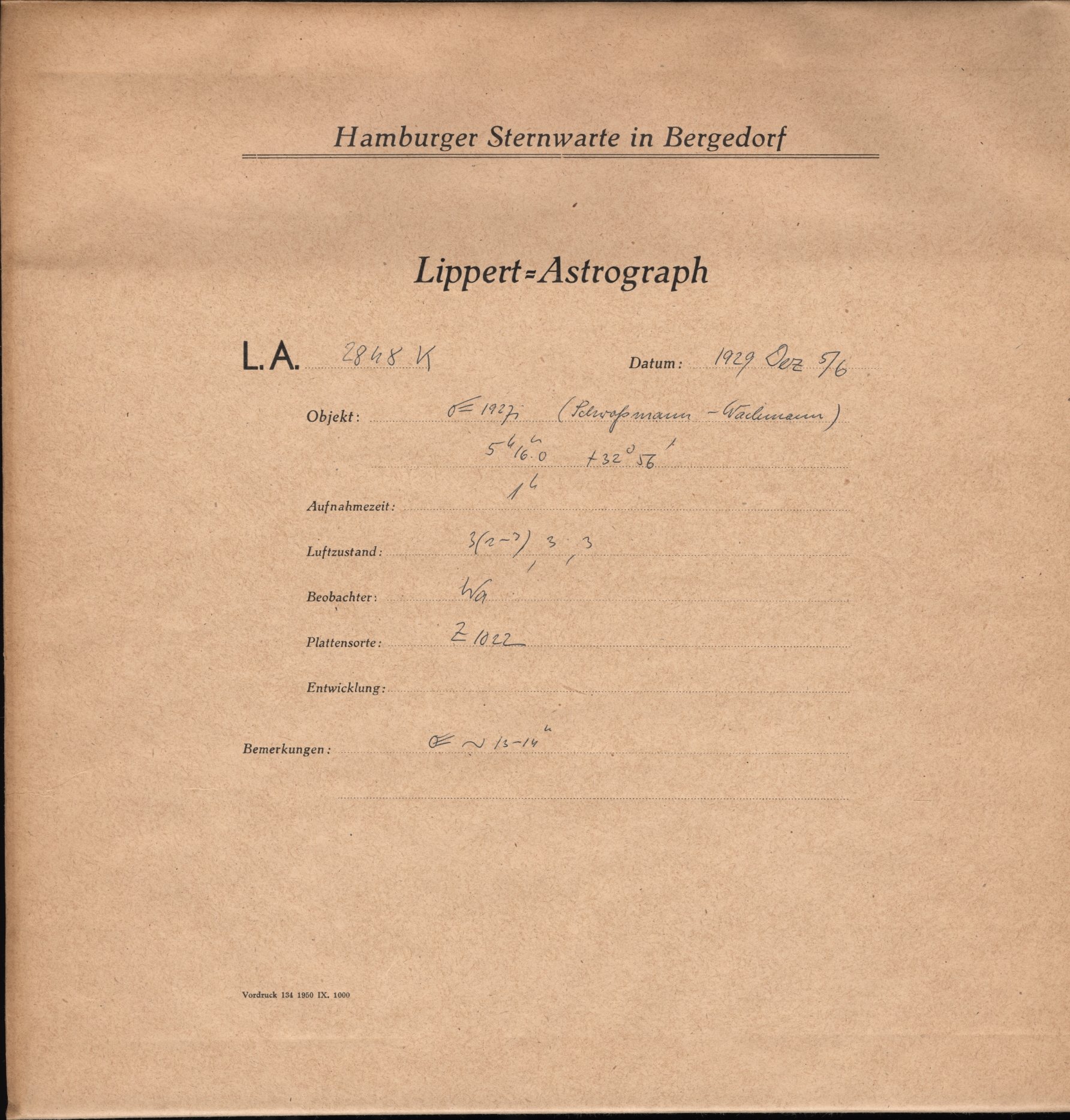 Plate envelope