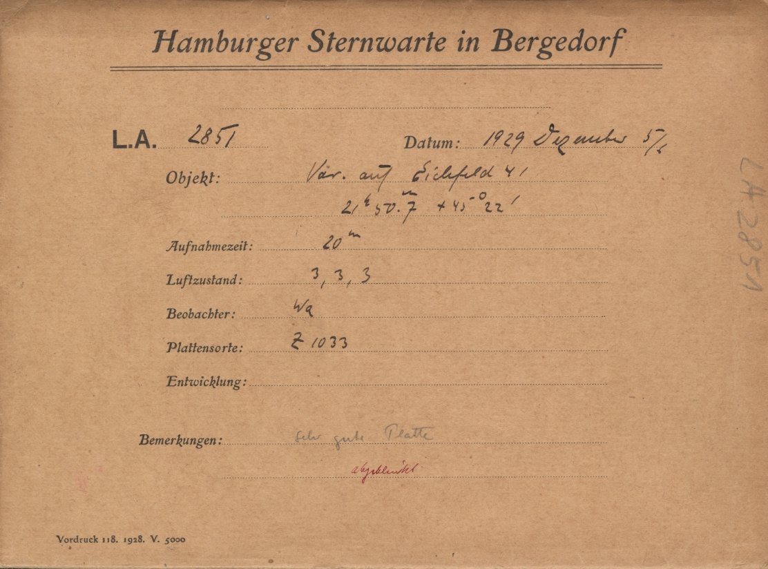 Plate envelope