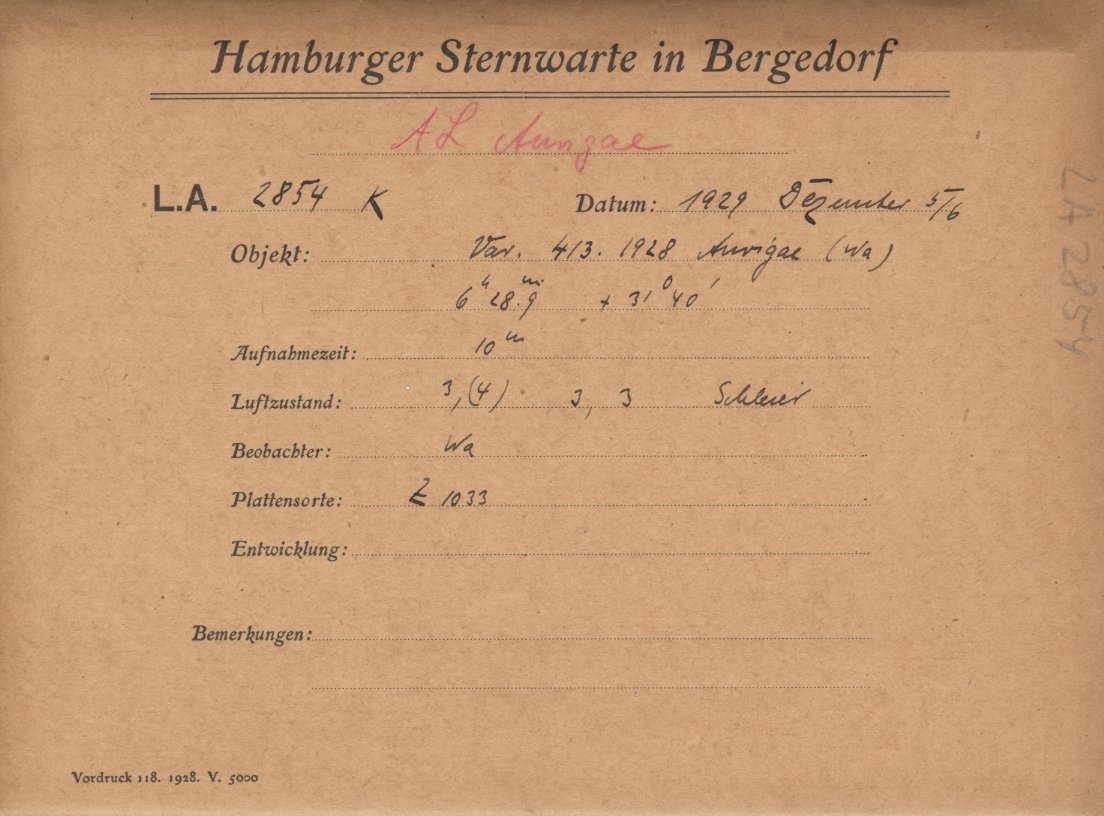 Plate envelope