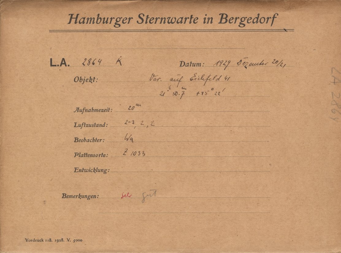 Plate envelope