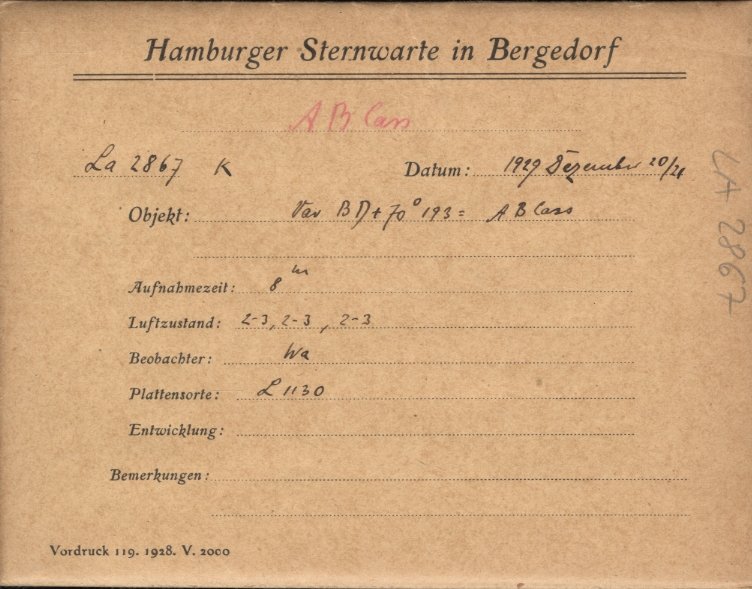 Plate envelope
