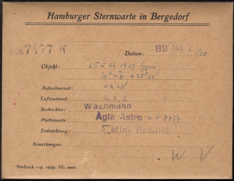 Plate envelope