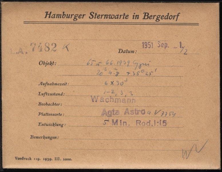 Plate envelope