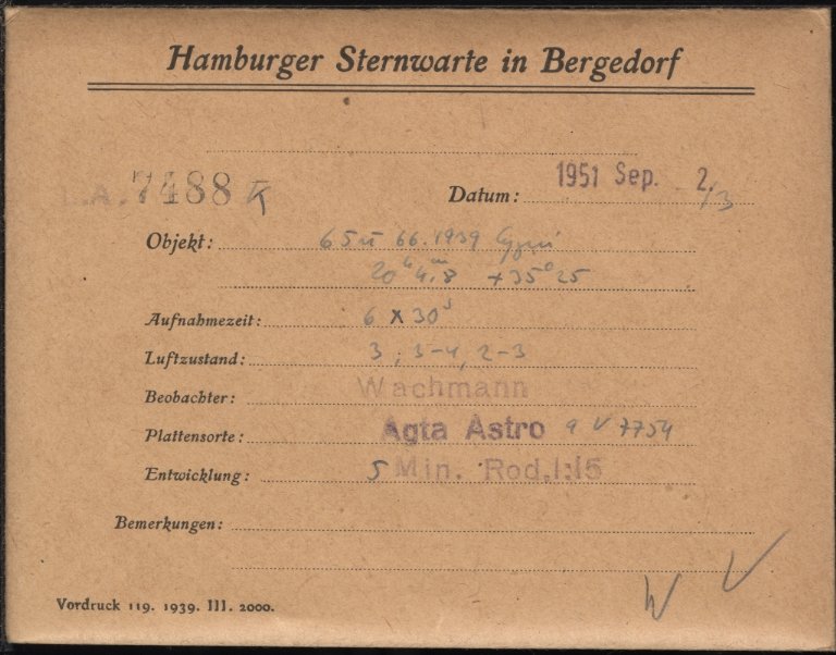 Plate envelope