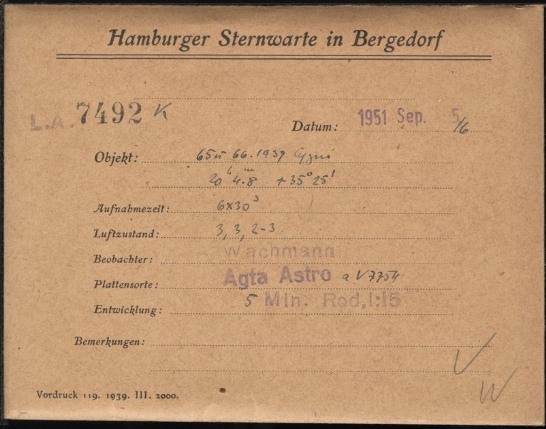 Plate envelope