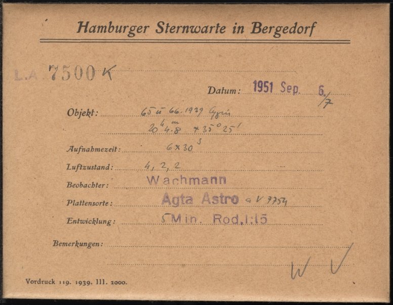 Plate envelope