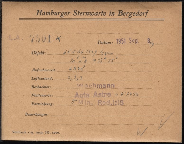 Plate envelope